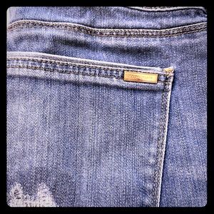 WHBM Girlfriend Distressed Jeans